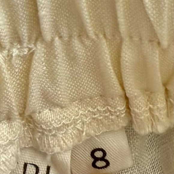 VRG GRL Off White Linen Boho Shorts size US 4 Women - Picture 4 of 11